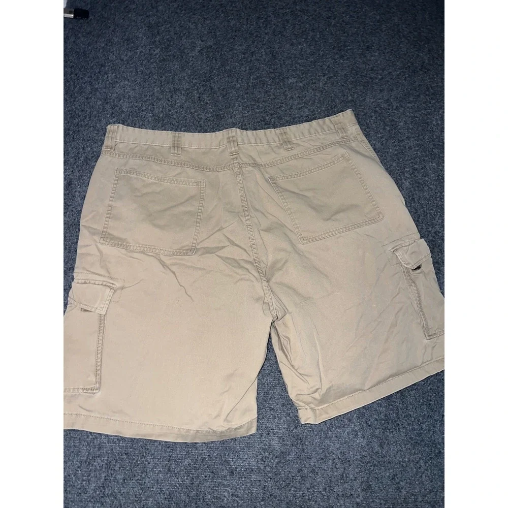 Wrangler Mens Tan Cotton Cargo Shorts Size 42 60B2KOR